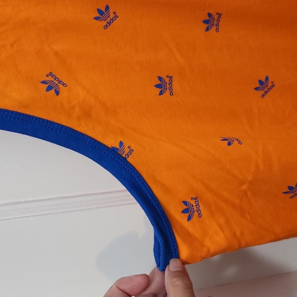 NWT Adidas Men's Orange and Blue Tank Top Size XL - Picture 3 of 7